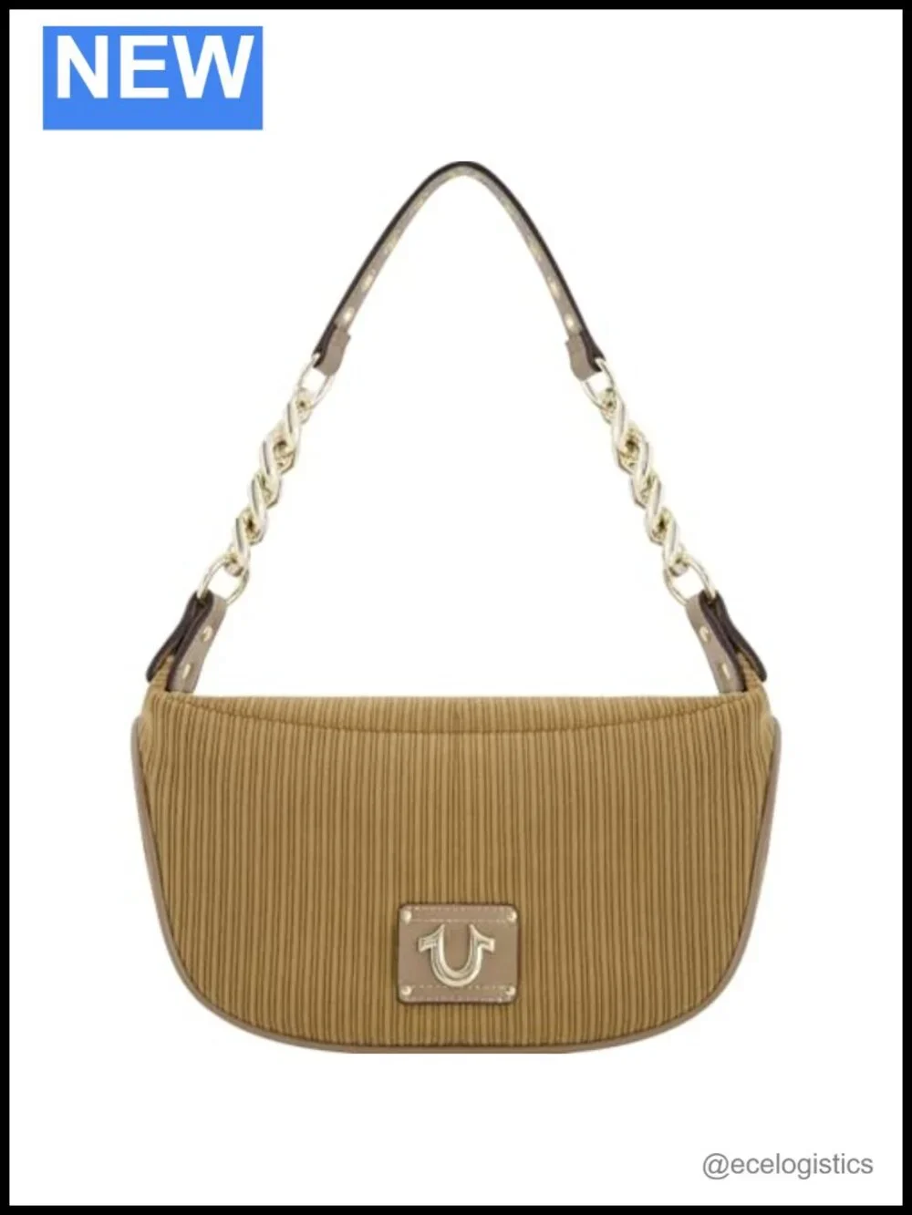 Corduroy Hobo Handbag with Chain Strap Purse for Women